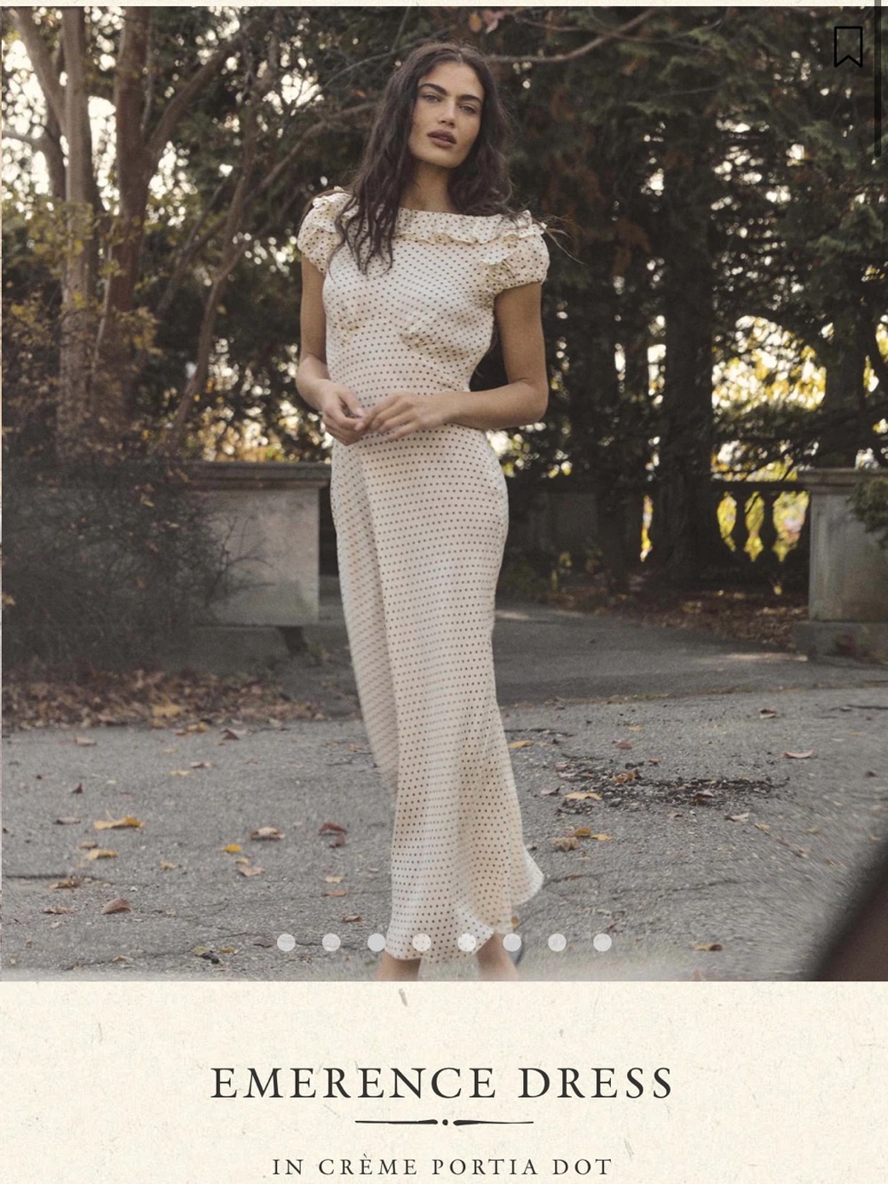 NWOT Doen IN CRÈME PORTIA DOT EMERENCE MAXI DRESS Size M - Picture 3 of 13